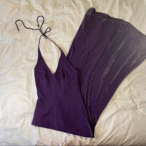 my2k formalwear purple and metallic formal dress De Laru by Sheila Yena